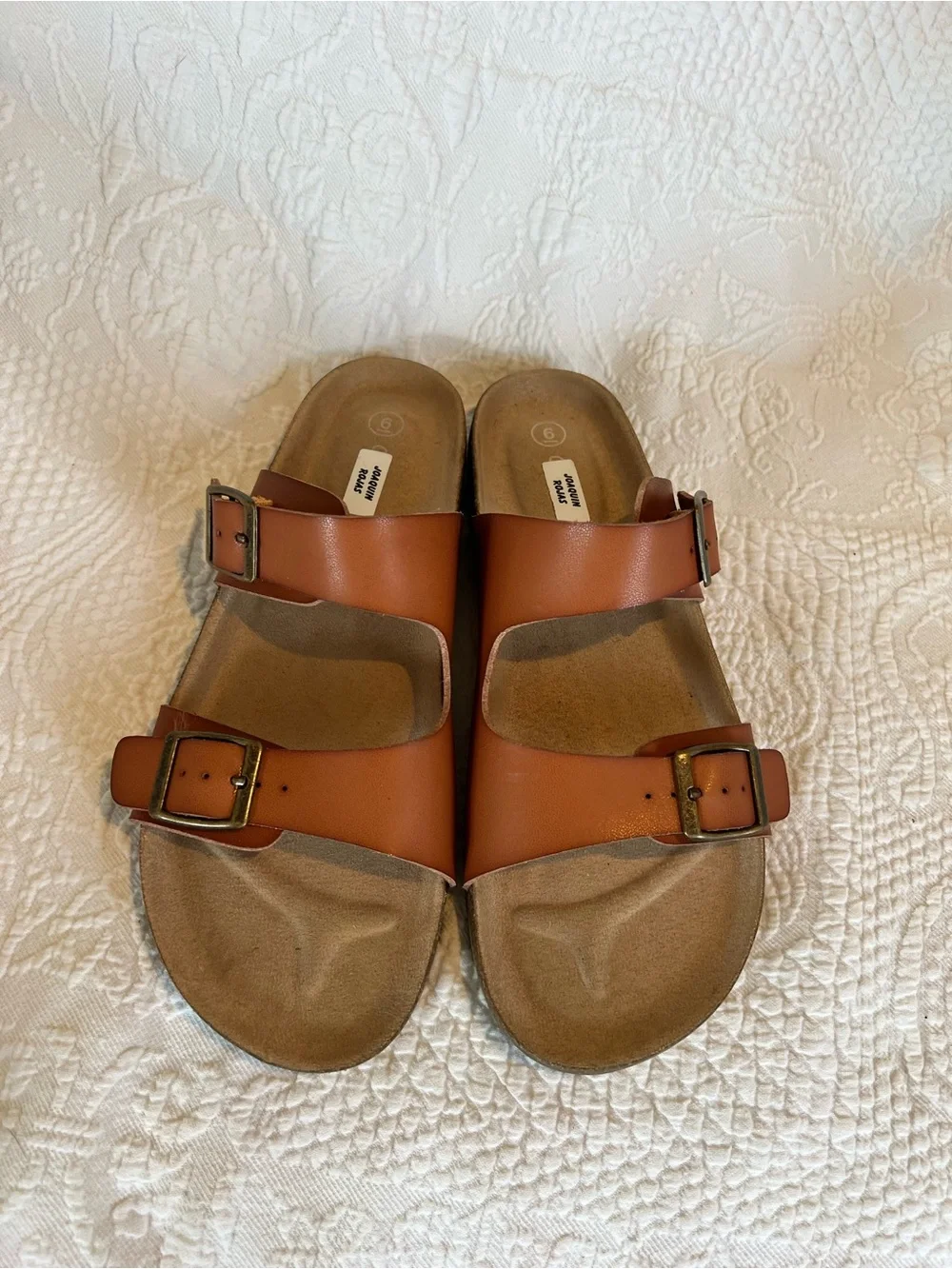 💙 NWOT Cat & Jack Drew Slip-On Footbed Sandals Girls Size 6 = Women’s 8